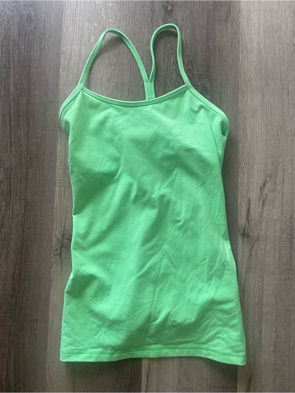 lululemon athletica Bright Green Strappy Tank Top size 6